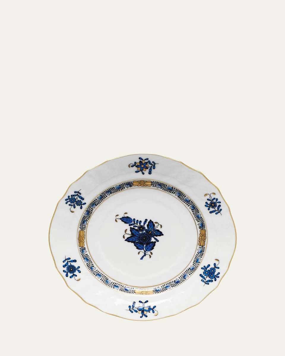 Chinese Bouquet Black Sapphire Bread & Butter Plate